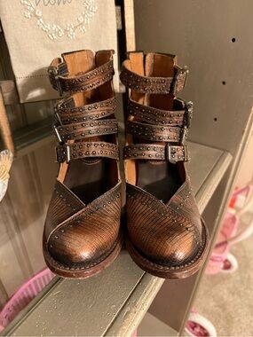 Freebird by Steven Felicity copper booties 7